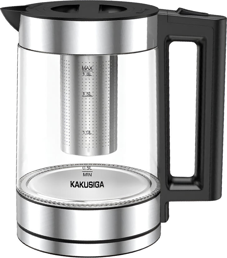 KAKU Electric Kettle, 1500W, 1,8L INOX KSC-1507, Silver