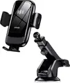Suport Auto cu Incarcare Wireless Jokade JH034, Putere Maxima 15W Qi, Brate cu Deschidere Automata si Senzor Inteligent, pentru Telefoane 4.5-7 poli