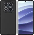 Husa WOO din Silicon Lichid pentru Xiaomi Redmi Note 14 Pro / Pro Plus 5G, Bej, Protectie Shockproof cu Captusala din Microfibra, Textura Soft-Touch