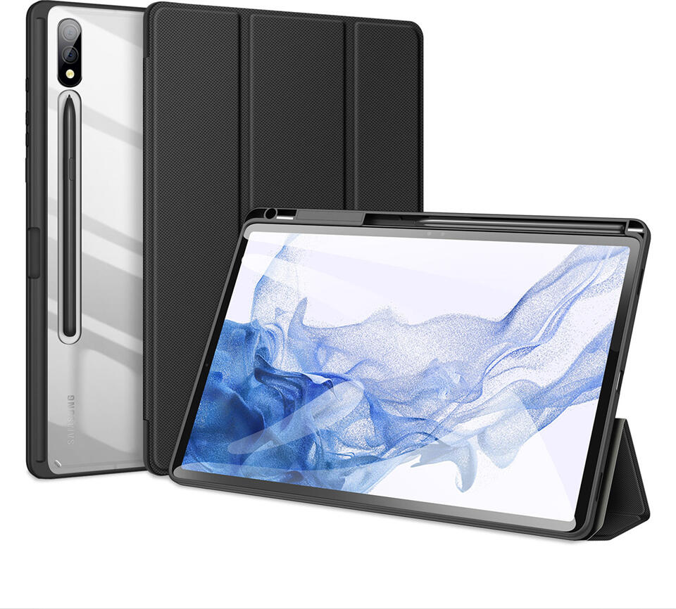Husa Dux Ducis Toby pentru Samsung Galaxy Tab S10 Plus, S9 Plus, S9 FE Plus, Protectie Shock-Resistanta din PU cu Stand Pliabil si Auto Sleep/Wake