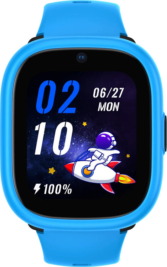 Детские смарт-часы Lagenio K3 4G Nano SIM, Черный/Синий, позиционирование GPS Wi-Fi LBS A-GPS, водонепроницаемость IP68, SOS-оповещения, родительский контроль через приложение