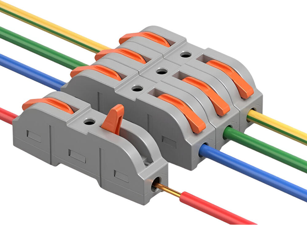 Sonoff D1-1 Inline Wire Splicing Connectors, 32A 250V Lever-Action Tool-Free Terminal Blocks for Solid and Stranded Copper Wires 0.2-4mm², Flame-Resistant PC
