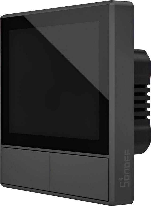 Sonoff Wi-Fi Dual-Channel Smart Scene Wall Switch NSPanel (Neutral Wire), Black