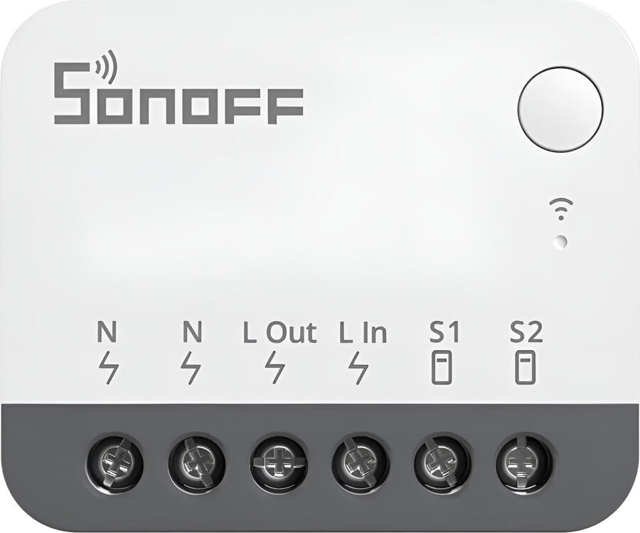 Sonoff ZBMINIR2 ZBMINI Extreme Intrerupator Inteligent Zigbee 3.0, 10A 2400W Canal Unic, Necesita Neutru, Compatibil eWeLink, Alexa si Google Assistant