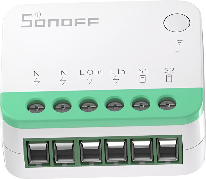 Sonoff MINIR4M MINI Extreme Smart Switch, Matter over Wi-Fi 2.4GHz, 10A Max Load, 100-240V, Fire-Retardant PC, Compatible with Apple Home, Alexa, Google