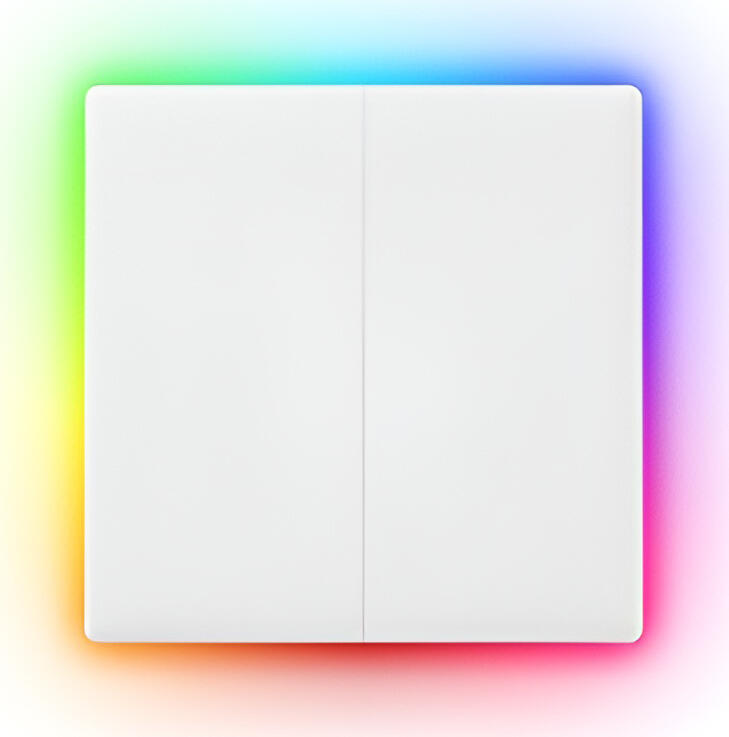 Sonoff TX Ultimate T5 Smart Touch Wall Switch, 2-gang, Wi-Fi and BLE, RGB LED Edge Lighting, eWeLink App, Alexa and Google Home, Neutral Wire Required, 86x86mm