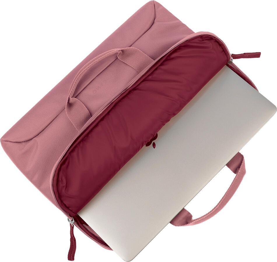 Tucano Smilza Super-Slim Laptop Bag for 15.6 inch Laptops and MacBook Pro 16, Recycled rPET Fabric, Water-Resistant with Anti-Shock Padding, Pink
