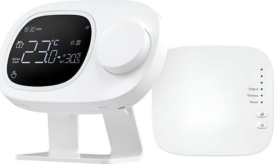 Termostat Inteligent Wireless Avatto WT598-1T1 pentru Boilere Gas și Apă, Wi-Fi 2.4GHz și RF433, App Tuya Smart, Alexa și Google Assistant, Ecran LED