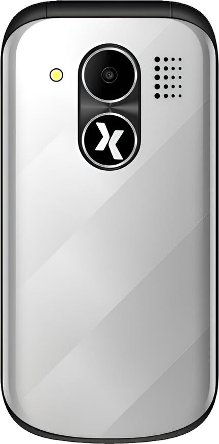 Maxcom Comfort MM815 Flip Phone, 2.4 inch TFT Display, Dual SIM, 1000 mAh Battery, VGA Camera, Bluetooth, microSD Support, Grey