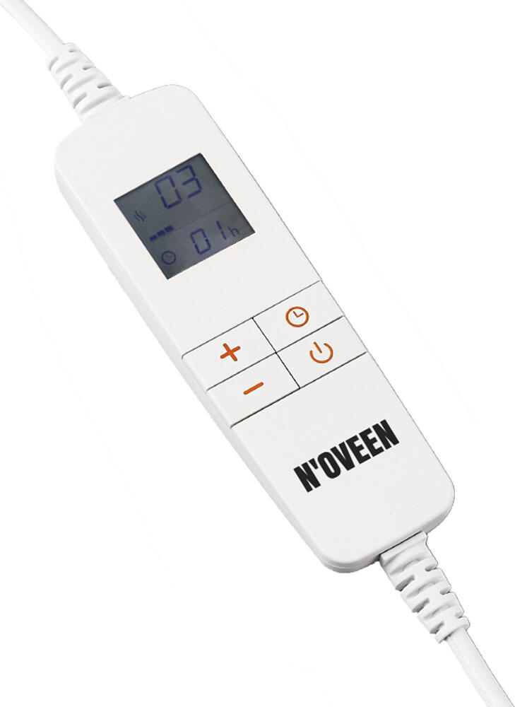 Pat cu heating electric N'oveen EB655, 180x130 cm, Maro, 160W, 10 Nivele de Temperatura, Controler SMART LED/LCD, Timer, Lavabil la Masina, Protectie Supraîncălzire