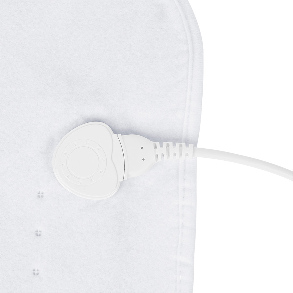 NOVEEN EB360 Electric Heating Mat, 140 x 160 cm, 120W, Dual Control Panels, 3 Heating Levels, Overheat Protection, White