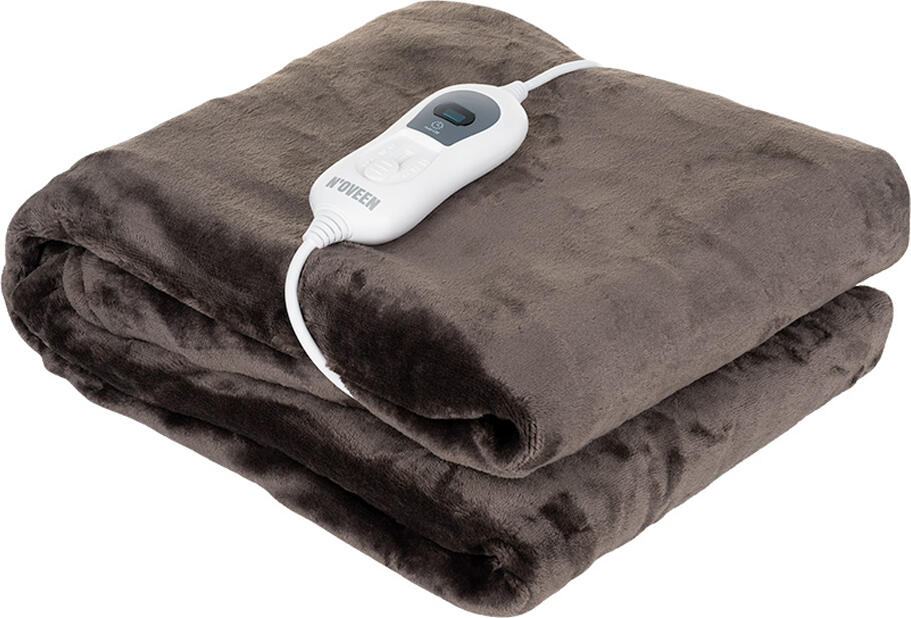 NOVEEN Electric Heated Blanket EB640 Brown & Beige 160x120 cm