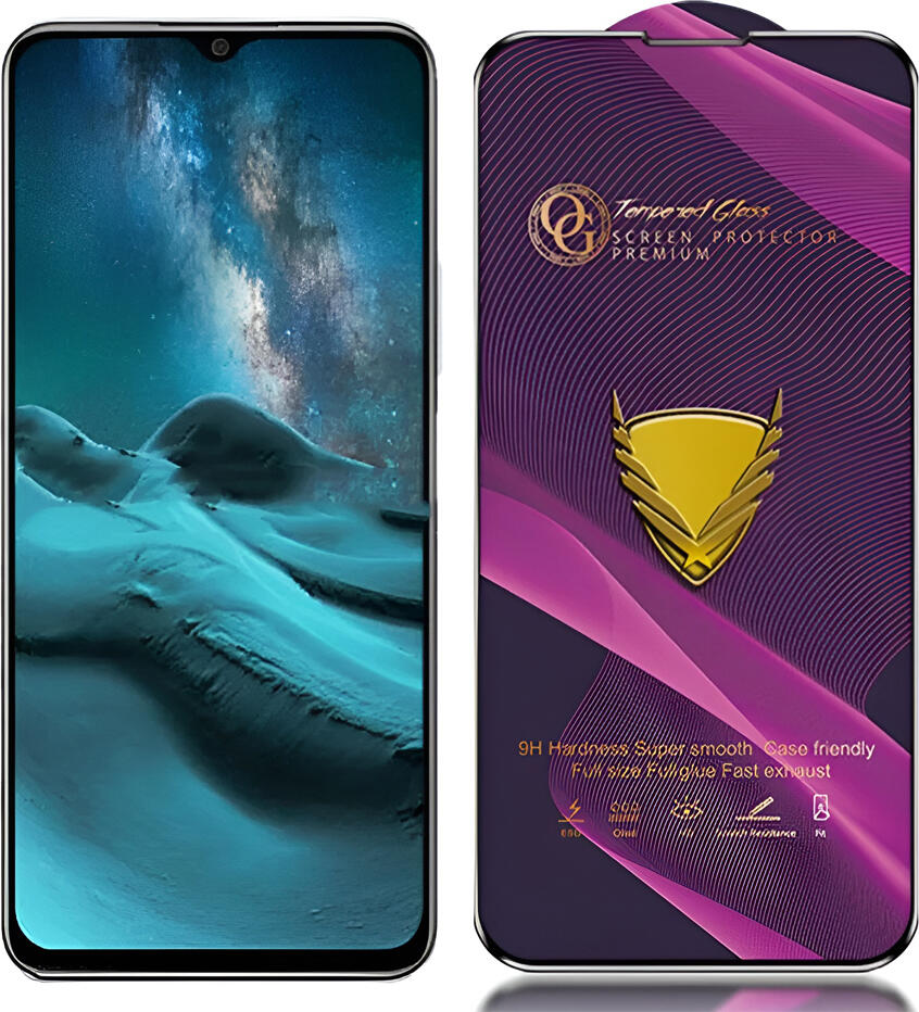Golden Armor Tempered Glass Screen Protector for Samsung Galaxy A25, 9H Hardness, Full Coverage, Scratch and Shock Resistant, Anti-Fingerprint