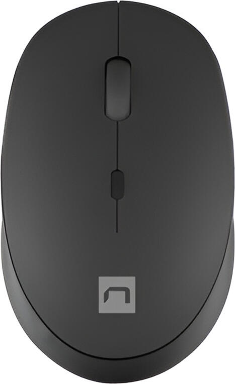 Natec Harrier 2 Wireless Optical Mouse, Bluetooth 5.1, 1600 DPI Adjustable Sensor, Silent Switches, Ergonomic Design, Black