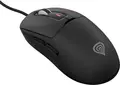 Genesis Krypton 660 Wired Gaming Mouse, Black, PixArt PAW3327 Optical Sensor 12000 DPI, Huano Purple 90M Mechanical Switches, RGB, Paracord Cable, 49g