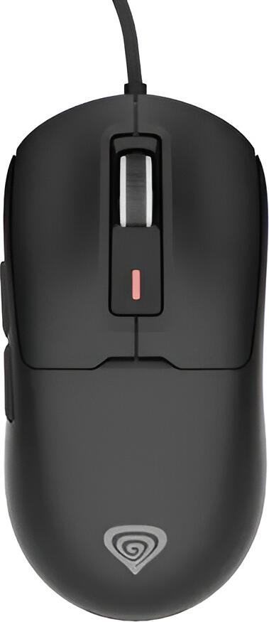 Genesis Krypton 660 Wired Gaming Mouse, Black, PixArt PAW3327 Optical Sensor 12000 DPI, Huano Purple 90M Mechanical Switches, RGB, Paracord Cable, 49g