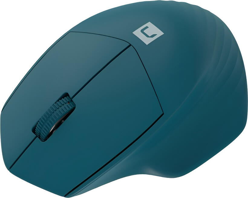 Natec Siskin 2 NMY-1972 Wireless Mouse, Bluetooth 5.0 & 2.4 GHz, 1600 DPI Optical Sensor, Silent Click, Multi-device Support, Ergonomic Right-hand, Blue