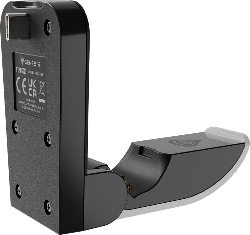 Genesis Tin 300 WAC-Z166 Foldable Charging Station for PS5 DualSense and DualSense Edge Controllers, USB-C Plug & Play with Overcharge Protection