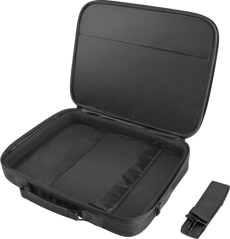 Natec Impala 2 Laptop Bag for 15.6 inch Laptops, Anti-Shock System, Water-Resistant Polyester, Ergonomic Handle and Shoulder Strap, Onyx Black