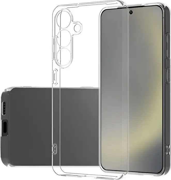 Чехол WOO из прозрачного TPU для Samsung Galaxy S25 Plus 6.7", противоударный и противоскользящий защитный кейс, защита от пыли и царапин