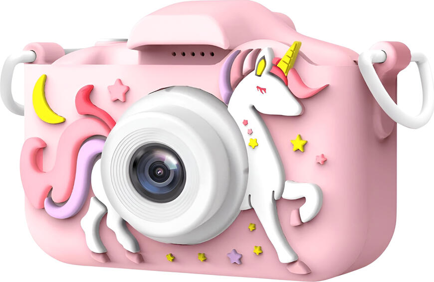 NO Brand Digital Kids Camera Unicorn with microSD, Pink