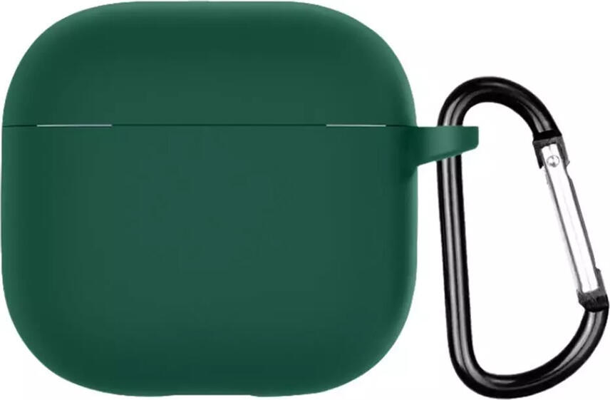 Helmet Case Silicone Airpods 4, Darck Green