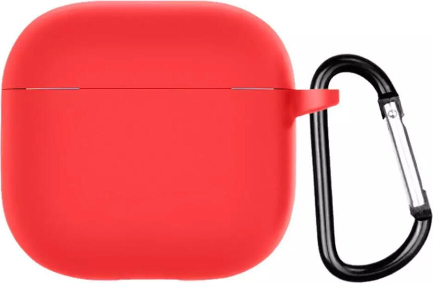 Helmet Case Silicone Airpods 4, Rose Red