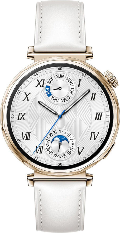 Huawei Watch GT 5 41mm Smartwatch, White, 1.32" AMOLED Display, Stainless Steel Case, 5 ATM & IP69K Water Resistant, NFC, Bluetooth 5.2, GPS/GNSS, 7-Day Battery