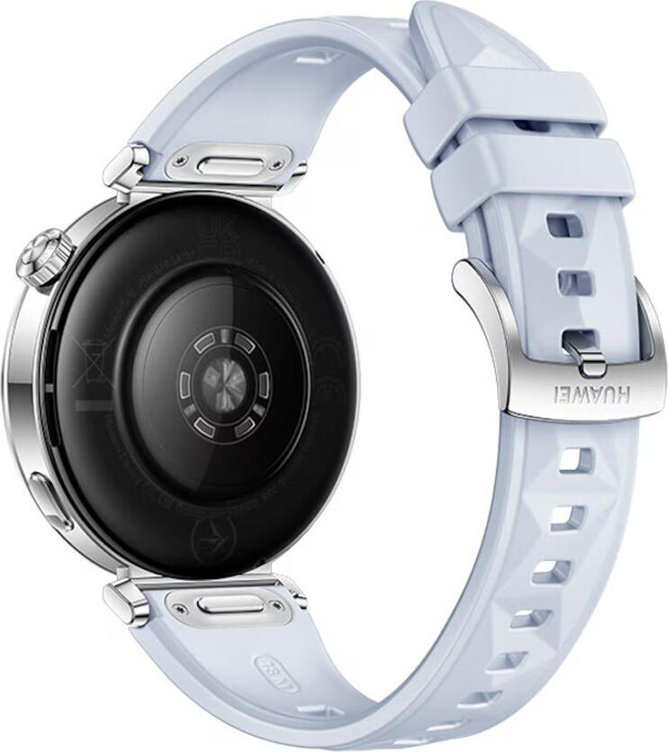 Smartwatch Huawei Watch GT 5 41mm, Albastru, Ecran AMOLED 1.32", Carcasă Oțel Inoxidabil, Rezistență Apă 5 ATM și IP69K, NFC, Bluetooth 5.2, GPS/GNSS, Baterie 7 Zile