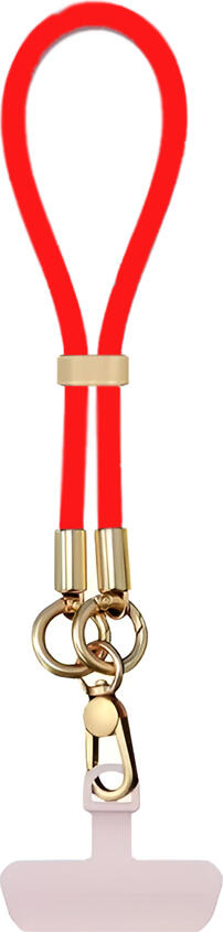 WOO Lanyard  Short Strap, Red