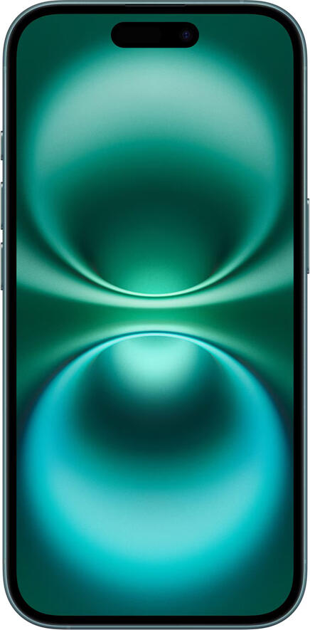 Смартфон Apple iPhone 16, цвет Teal, OLED-дисплей Super Retina XDR 6.1 дюйма, процессор A18, 8 ГБ ОЗУ, двойная камера Fusion 48 МП, аккумулятор 3561 мАч, USB-C, 5G, Wi-Fi 7, iOS 18, IP68