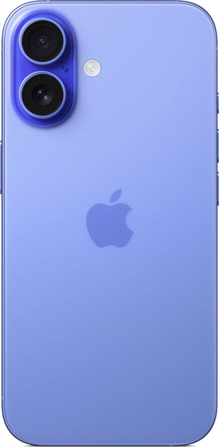 Apple iPhone 16 Smartphone, Ultramarine, 6.1-inch Super Retina XDR OLED Display, A18 Chip, 8GB RAM, 48MP Fusion Dual Camera, USB-C, 5G, Wi-Fi 7, iOS 18, IP68