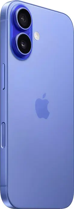 Apple iPhone 16 Smartphone, Ultramarine, 6.1-inch Super Retina XDR OLED Display, A18 Chip, 8GB RAM, 48MP Fusion Dual Camera, USB-C, 5G, Wi-Fi 7, iOS 18, IP68