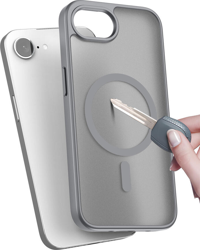 DUX DUCIS Yind Mag Case for iPhone 16e, MagSafe Compatible Protective Cover with Foldable Stand, Shockproof PC and TPU Matte Finish