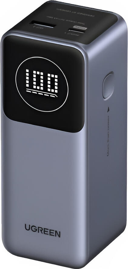 UGREEN Nexode Power Bank 12000mAh 100W Fast Charging Portable Battery with Smart Digital Display, 2x USB-C 1x USB-A, PD3.0 PPS QC3.0 for MacBook iPad iPhone