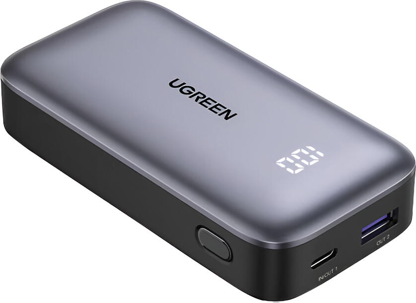 UGREEN Power Bank Two-way Fast Charging 10000mAh, 30W, Grey