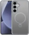 Husa Protectie DUX DUCIS Yind Mag 360 pentru Samsung Galaxy S25 Plus, Gri, Suport Rotabil 360 grade, Inel Magnetic pentru MagSafe, Finisaj Mat