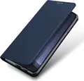 Husa Flip Portofel DUX DUCIS SkinPro pentru Samsung Galaxy S25, Albastru, Protectie Full Body din Piele PU si TPU cu Slot pentru Carduri si Functie Stand