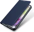 Husa Wallet DUX DUCIS SkinPro pentru Samsung Galaxy A36 5G A56 5G, Cover Flip din Piele PU Albastru cu TPU, Suport Carduri, Stand, Clapeta Magnetica