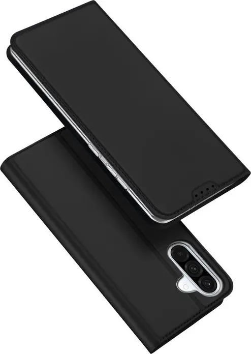 DUX DUCIS SkinPro Wallet Case for Samsung Galaxy A36 5G A56 5G, Black, PU Leather Flip Cover with TPU Shell, Card Holder, Kickstand, Magnetic Flap