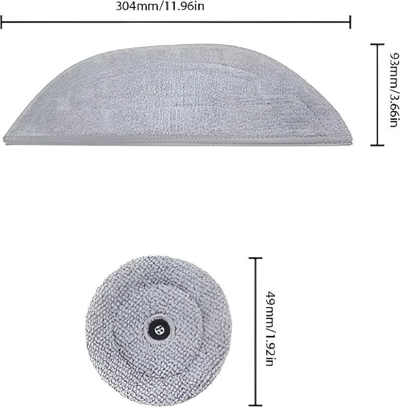 Set Lavete Mop Roborock S8 MaxV Ultra G20S, Periute Microfibra Ultra-Absorbante pentru S8 Max Ultra, Lavabile la Masina, Gri