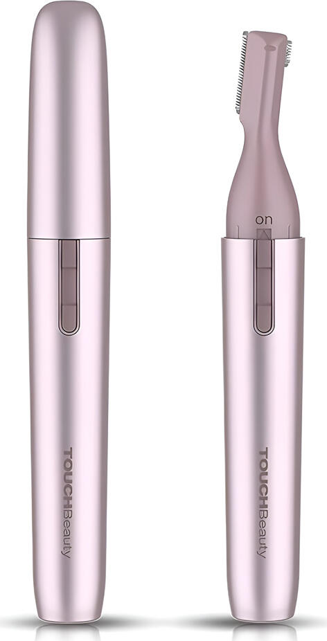 Trimmer Electric pentru Femei TouchBeauty TB1658A, Epilator de Precizie pentru Spranjene si Fata, Lama din Otel Inoxidabil, Design Compact, Roz