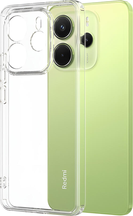 Husa WOO pentru Xiaomi Redmi Note 14 Pro 4G, TPU Transparent Shockproof, Profil Slim cu Margini Ranforsate, Protectie Ecran si Camera, 6.67 inch