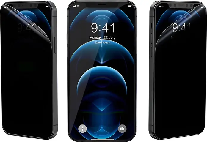 Devia Intelligent TPU Soft Privacy Protector Front Film, 0.18mm Shock-proof Scratch-resistant Screen Guard, 30 Degree Privacy Angle, 12cm x 18cm, 1 piece