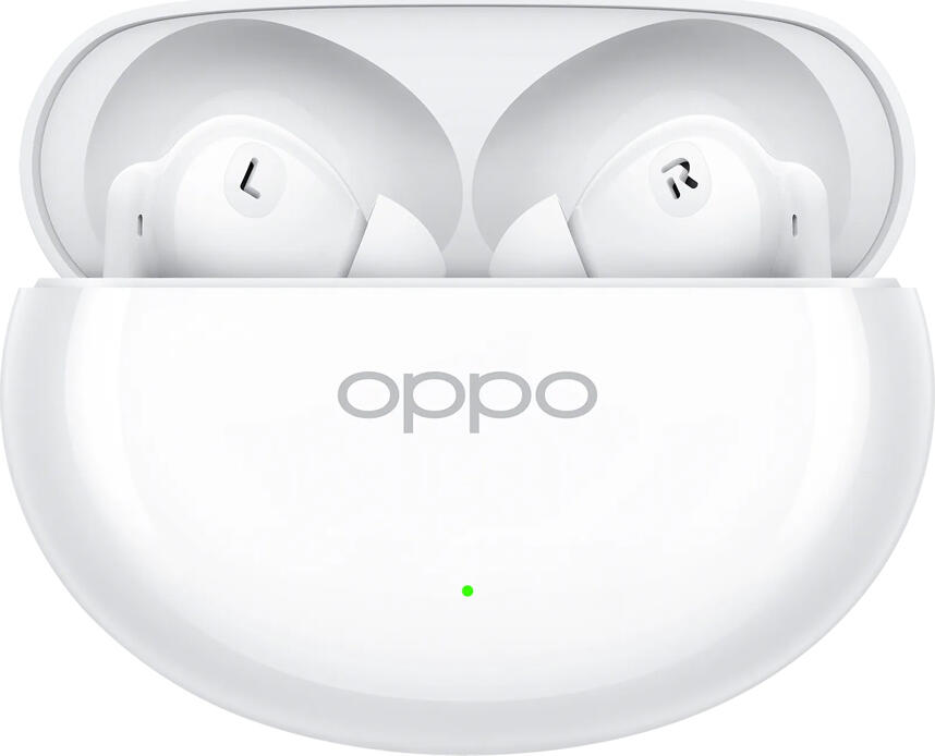 Casca Wireless Oppo Enco Air 4 ETEE1 - Alb, cu Anulare Activă a Zgomotului 32dB, Driver Dinamic 12.4mm, Bluetooth 5.4, Rezistență la Apă IP55, Baterie 43h