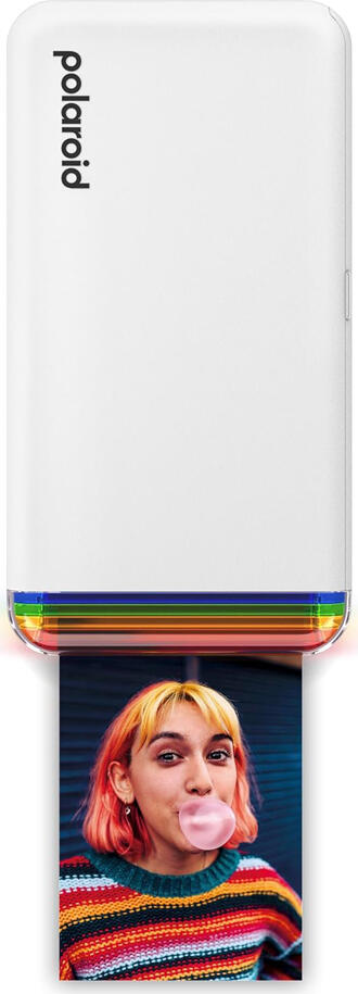 Polaroid Hi-Print 2x3 Gen 2 Pocket Photo Printer, Dye-Sublimation Thermal Printing, Bluetooth Connectivity, 5.4 x 8.6 cm Adhesive Photos, White