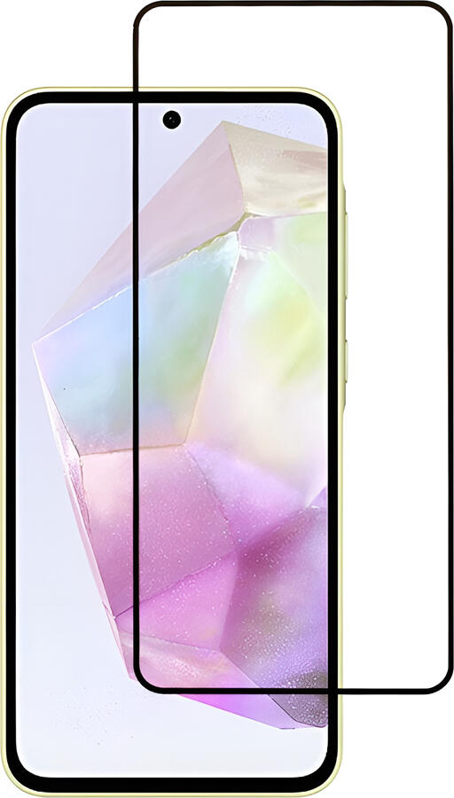 Helmet Diamond Glass 5D Tempered Glass Screen Protector for Samsung Galaxy A36 A56, 9H Hardness, Full Coverage Curved Edges, Scratch and Shock Resistant