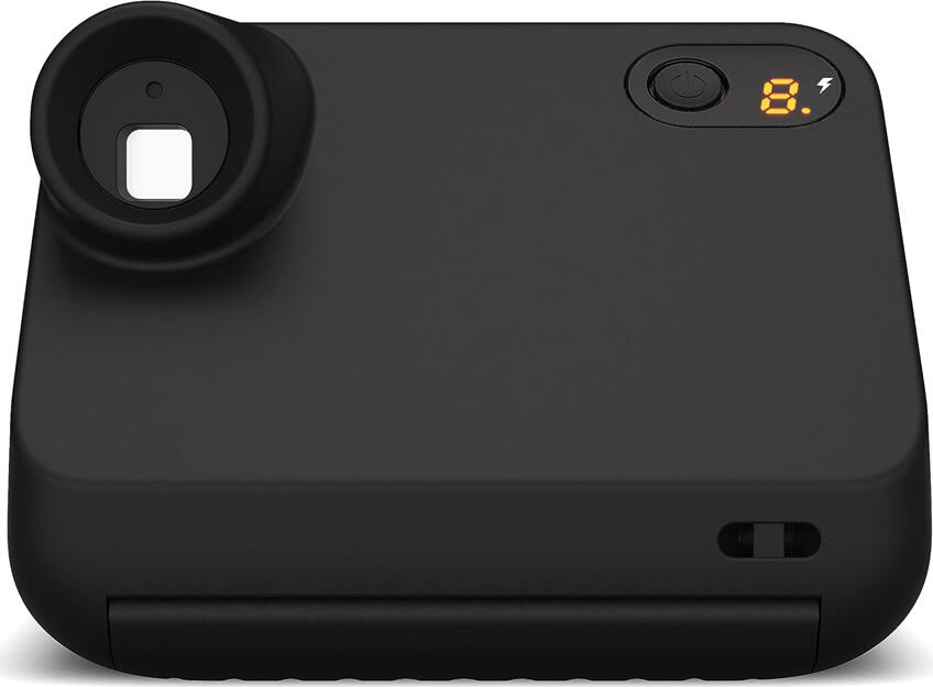 Polaroid Go Generation 2 Instant Camera Everything Box, Black, with 16 Color Film Sheets, USB-C, Selfie Mirror, Double Exposure, 105x84x62mm