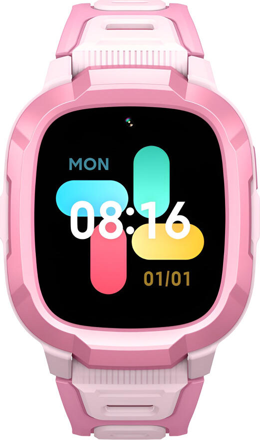 Ceas Inteligent Mibro Kids Watch Phone P6 XPSWP004 4G pentru Copii 6-12 Ani, Roz, Ecran TFT 1.4 inch, Camera 2MP, Baterie 900mAh, Poziționare GPS GLONASS LBS WiFi, Rezistență Apă 2 ATM, Material PC