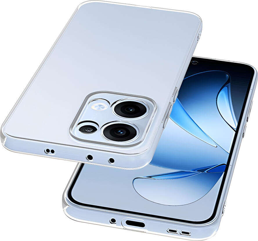 Чехол WOO из мягкого TPU для Oppo Reno 13 5G, прозрачный противоударный защитный кейс с антиотпечатным покрытием и защитой экрана и камеры